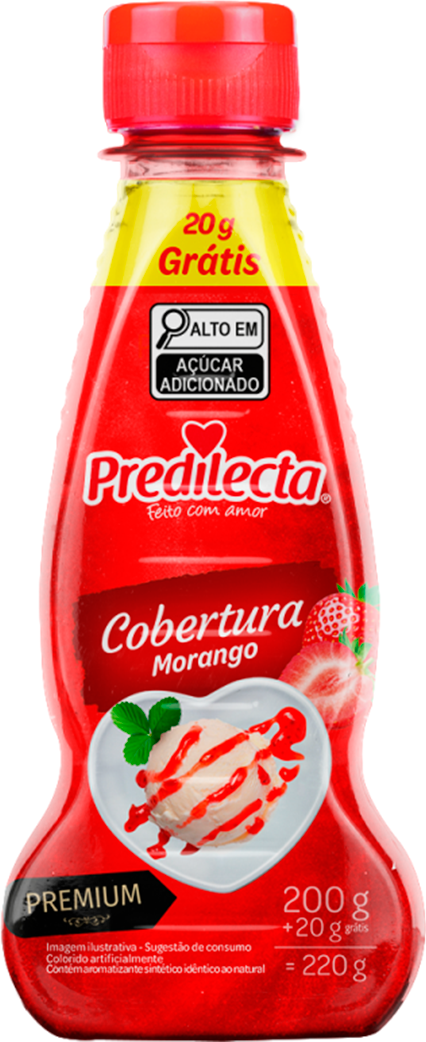 Cobertura Para Sorvete Predilecta Morango 200g
