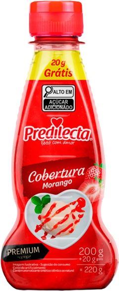 Cobertura Para Sorvete Predilecta Morango 200g