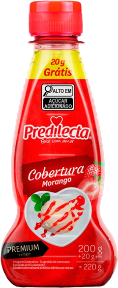 Cobertura Para Sorvete Predilecta Morango 200g
