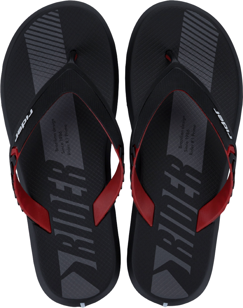 Sandalia Rider R1 Prime Masc Adulto Preto/Vermelho/Grafite