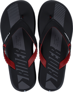 Sandalia Rider R1 Prime Masc Adulto Preto/Vermelho/Grafite