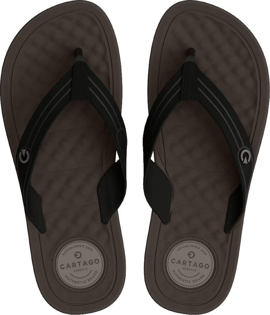 Sandalia Cartago Arizona Masc Adulto Marrom/Preto