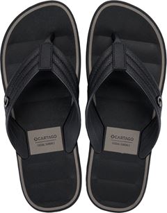 Sandalia Cartago Monterrey Masc Adulto Preto/Preto/Cinza