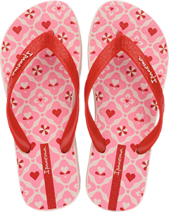 Sandalia Ipanema Happy Fem Adulto Rosa/Vermelho