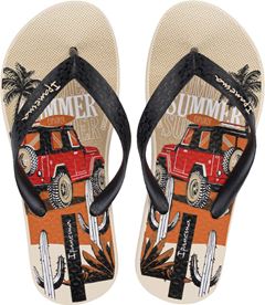 Sandalia Ipanema Temas Infantil Bege/Preto/Laranja