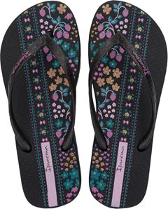 Sandalia Ipanema Oasis Fem Adulto Preto/Glitter/Rosa