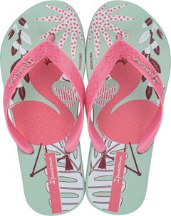 Sandalia Ipanema Fantasia Fem Infantil Verde/Rosa