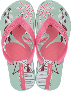 Sandalia Ipanema Fantasia Fem Infantil Verde/Rosa