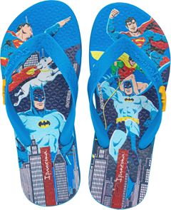 Sandalia Ipanema Liga Justica Masc Infantil Azul/Azul/Vermel