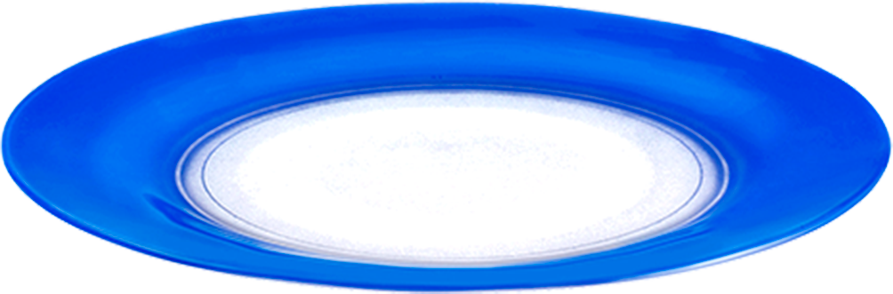 Prato De Vidro Raso Wheaton Confetti Azul Marinho