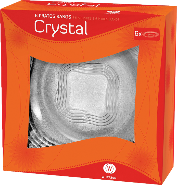 Prato De Vidro Raso Wheaton Crystal 23cm 12un