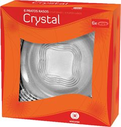 Prato De Vidro Raso Wheaton Crystal 23cm 12un