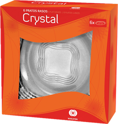Prato De Vidro Raso Wheaton Crystal 23cm 12un
