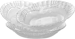 Prato De Vidro Fundo Wheaton Crystal 22cm 12un