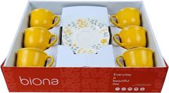 Jogo Xicara Ceramica Cha Com Pires Oxford Bem Vi 200ml 12pcs