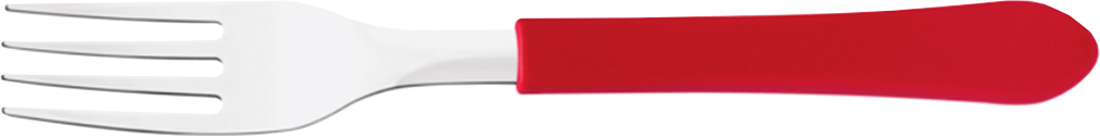 Garfo Mesa Inox Tramontina Leme Vermelho