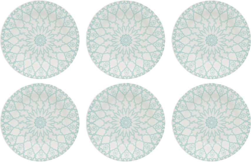 Prato Ceramica Fundo Oxford Mandala 21,5cm