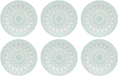 Prato Ceramica Fundo Oxford Mandala 21,5cm
