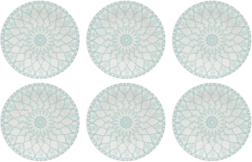Prato Ceramica Raso Oxford Mandala 24cm