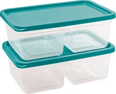 Pote Plastico Jaguar 2 Divisorias Sortido 1,1l 2un
