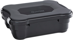 Caixa Organizadora Plastico Jaguar Com Tampa Preto 13l