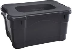 Organizador Plastico Jaguar Com Tampa Preto 45l