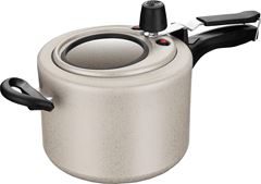 Panela Pressao Antiaderente Mta Vanilla Com Visor 4,5l
