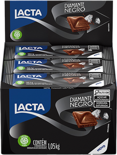 Chocolate Lacta Diamante Negro Tablete 50,1g