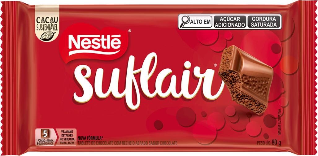 Chocolate Nestle Suflair Ao Leite 80g