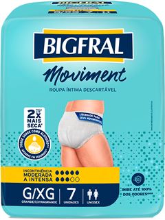 Roupa Intima Unissex Bigfral Moviment G/Xg 7un