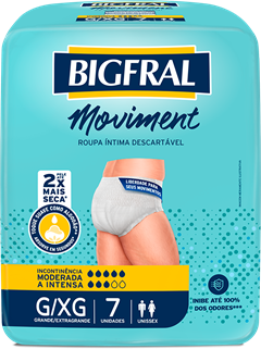 Roupa Intima Unissex Bigfral Moviment G/Xg 7un
