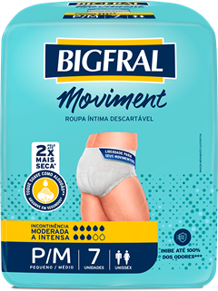 Roupa Intima Unissex Bigfral Moviment P/M 7un