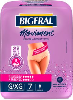 Roupa Intima Feminina Bigfral Moviment G/Xg 7un