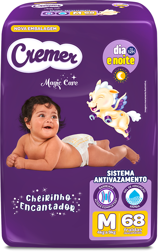 Fralda Cremer Hiper M 68un