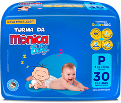 Fralda Turma Monica Jumbo P 30un