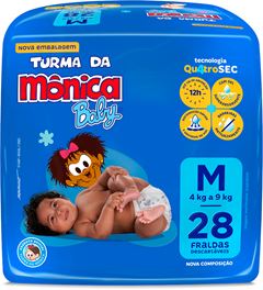 Fralda Turma Monica Jumbo M 28un