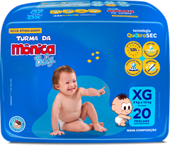 Fralda Turma Monica Jumbo Xg 20un