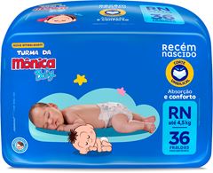 Fralda Turma Monica Jumbo Rn 36un