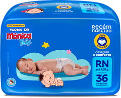 Fralda Turma Monica Jumbo Rn 36un