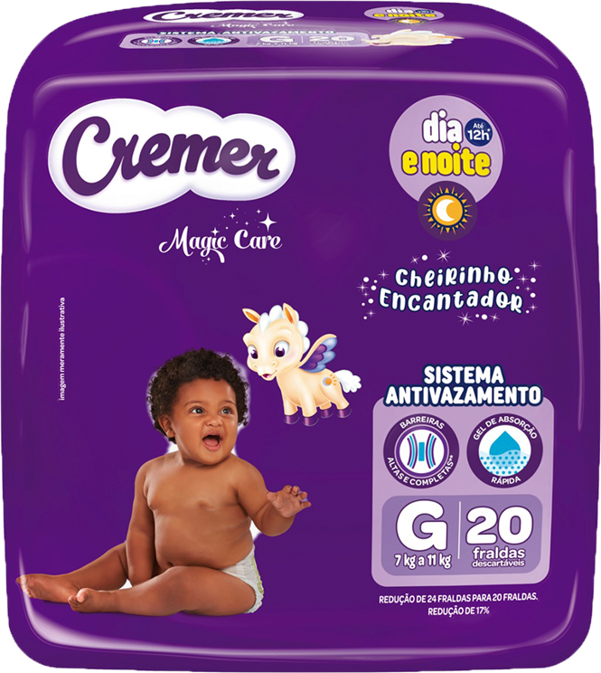 Fralda Cremer Jumbo G 20un