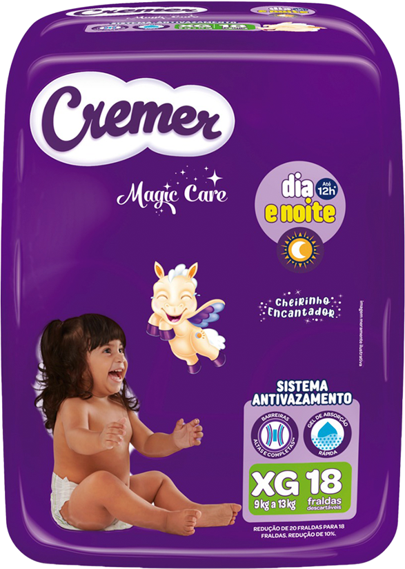 Fralda Cremer Jumbo Xg 18un