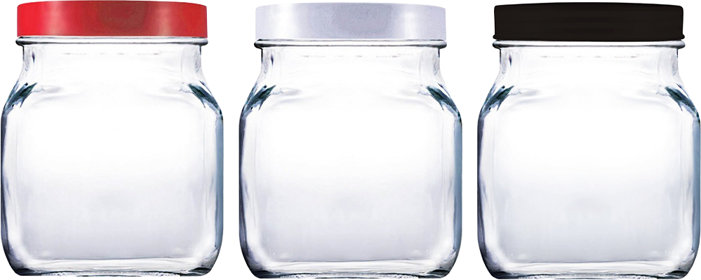 Pote De Vidro Ruvolo Com Tampa Sortido 1,150ml