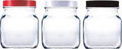 Pote De Vidro Ruvolo Com Tampa Sortido 1,150ml