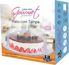 Boleira Vidro Ruvolo Com Tampa Plastica