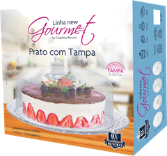 Boleira De Vidro Ruvolo Com Tampa Plastica