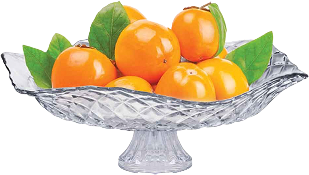 Fruteira De Vidro Ruvolo Com Pe Gourmet
