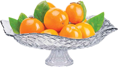 Fruteira De Vidro Ruvolo Com Pe Gourmet