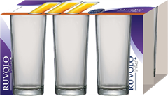 Jogo Copo De Vidro Ruvolo 255ml