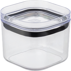 Pote Organizador Plastico Uz Com Tampa Transparente 0,45l