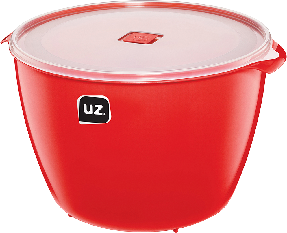 Pote Plastico Uz Multiuso Vermelho 10l